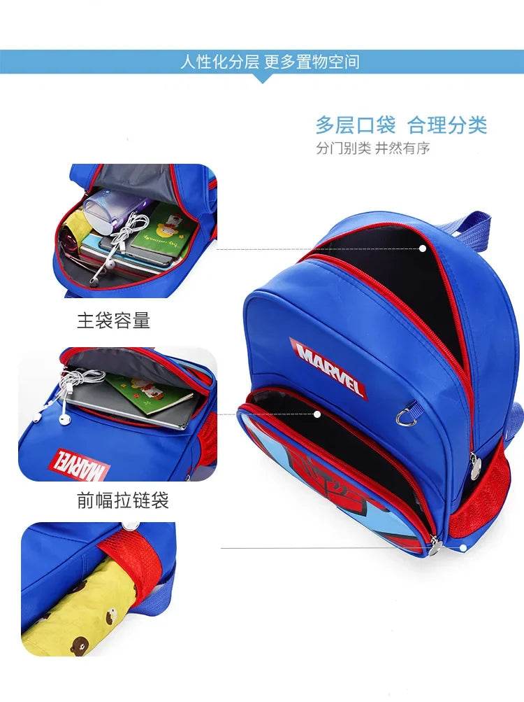 New Children School Bag Boys Girls Spider Man Cartoon Kindergarten Schoolbags Kids Orthopedic Backpacks 4-13 Year - AIAZ