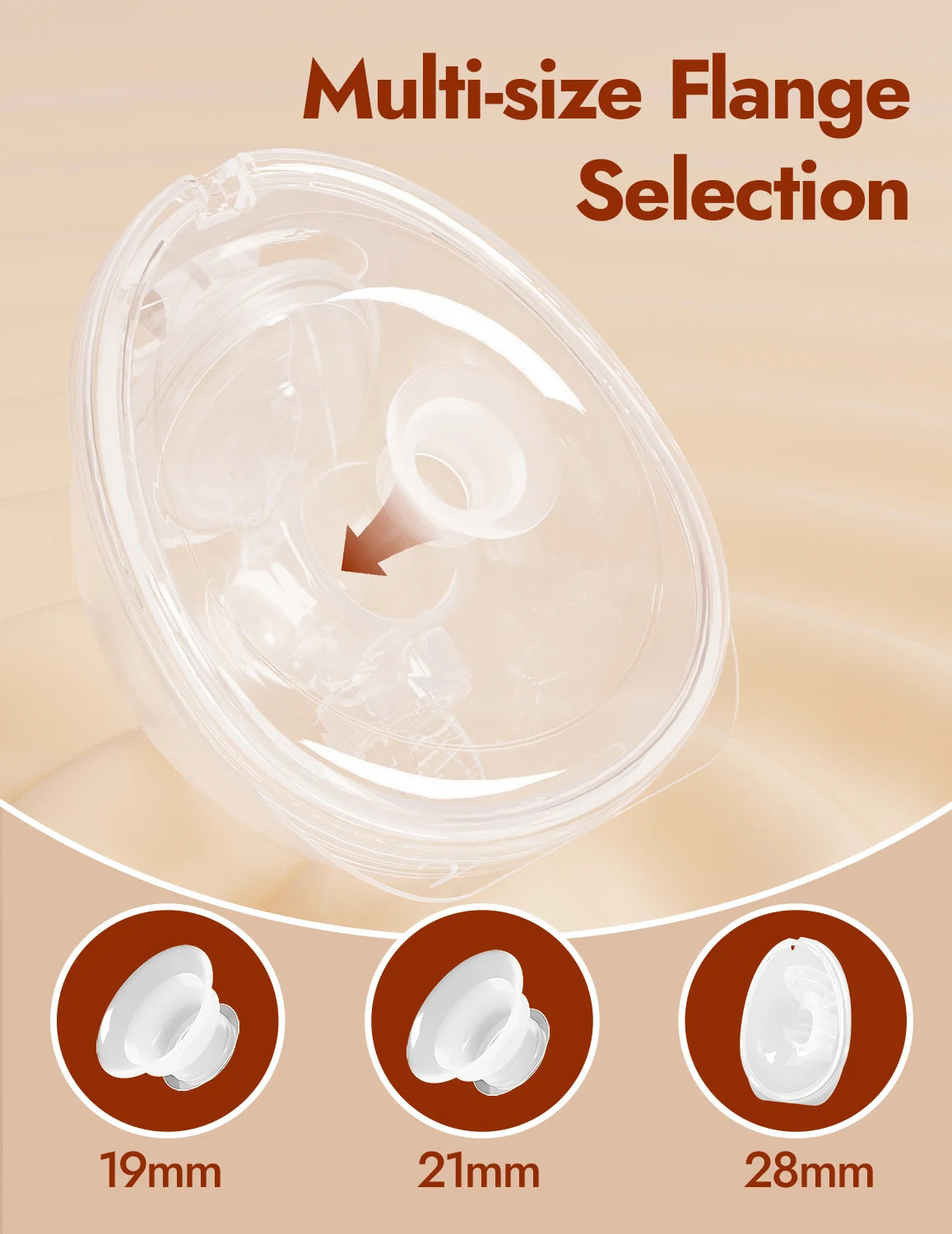 NCVI Double Electric Breast Pump,Ultra-Light Wearable Breastfeeding Pump,4 Modes 9 Levels,19/21mm for Small Nipples