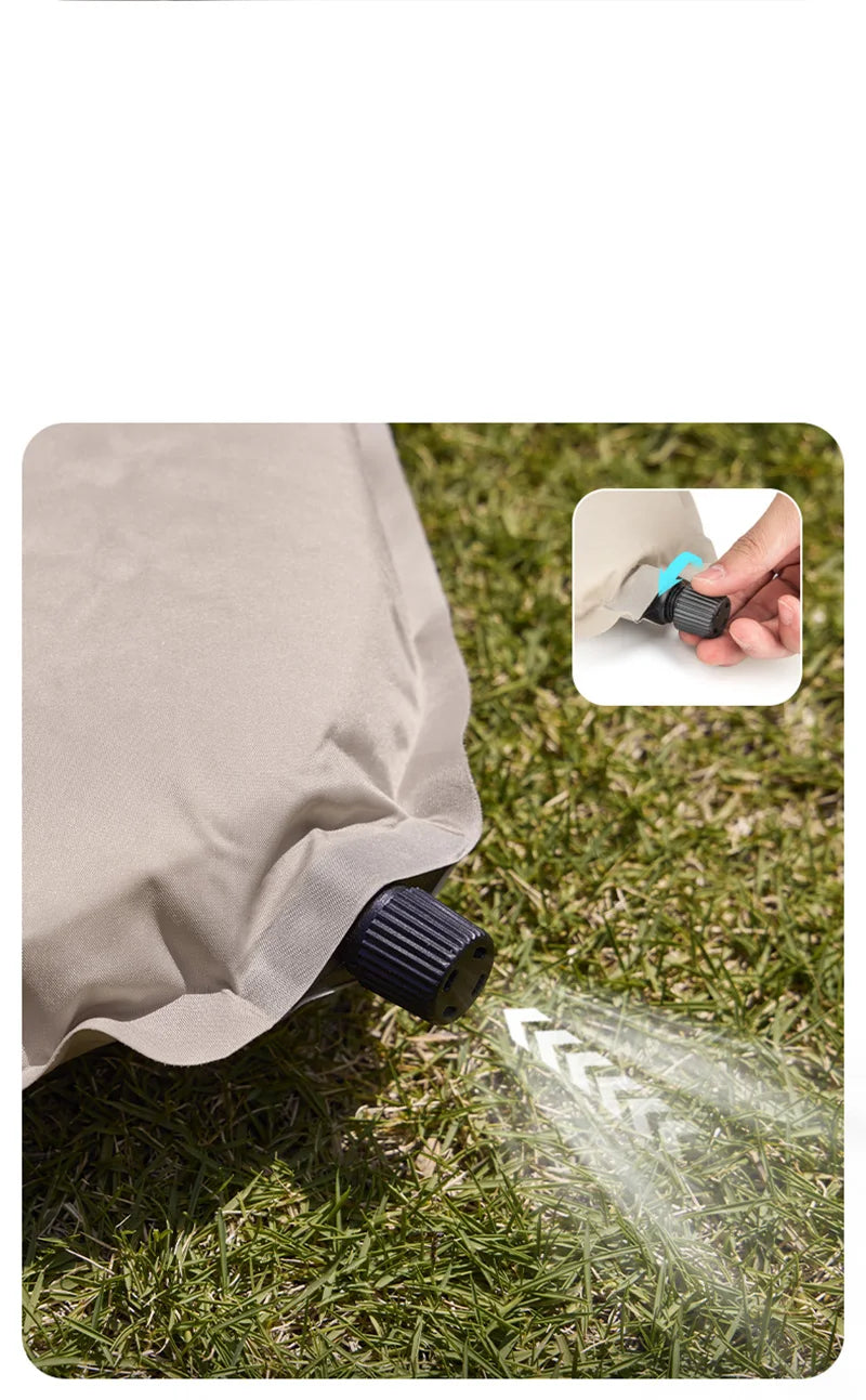 Naturehike 2025 New Self Inflating Air Mattress 6cm Thicken Ultralight Picnic Sleeping Pad Folding Outdoor Camping Air Mat