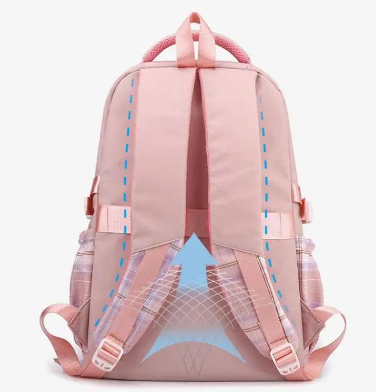Stitch School Bags High School Student Backpack Female Large Capacity Junior High School Laptop Mochila Escolar - AIAZ