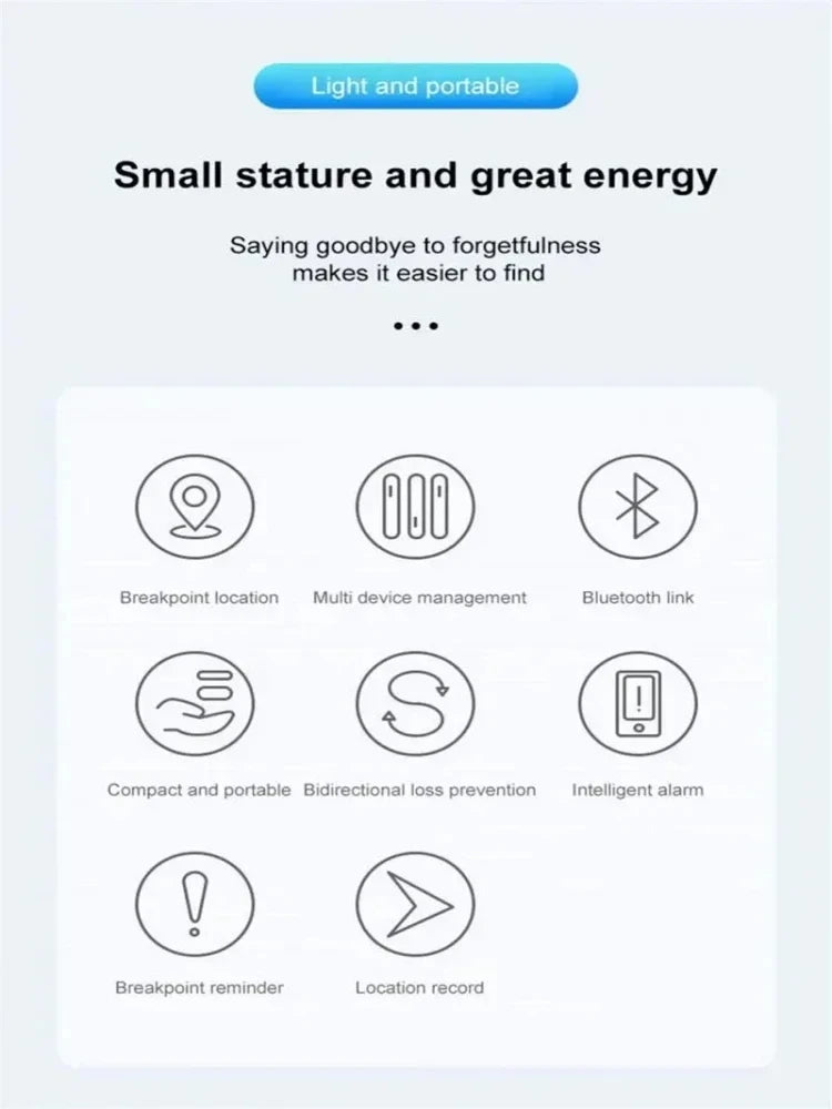 Xiaomi Mini GPS Tracker System Find My App Air Tag Smart Bluetooth Locator Child Finder Bag Anti-Loss Pet Collar With Tracker