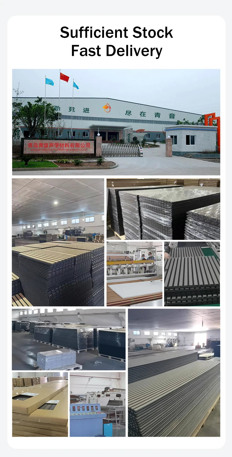 Product on E-commerce Platform Wooden Sound-absorbing Board Upgraded Wood Slat Wall Panels 60x240cm Acoustic Panel