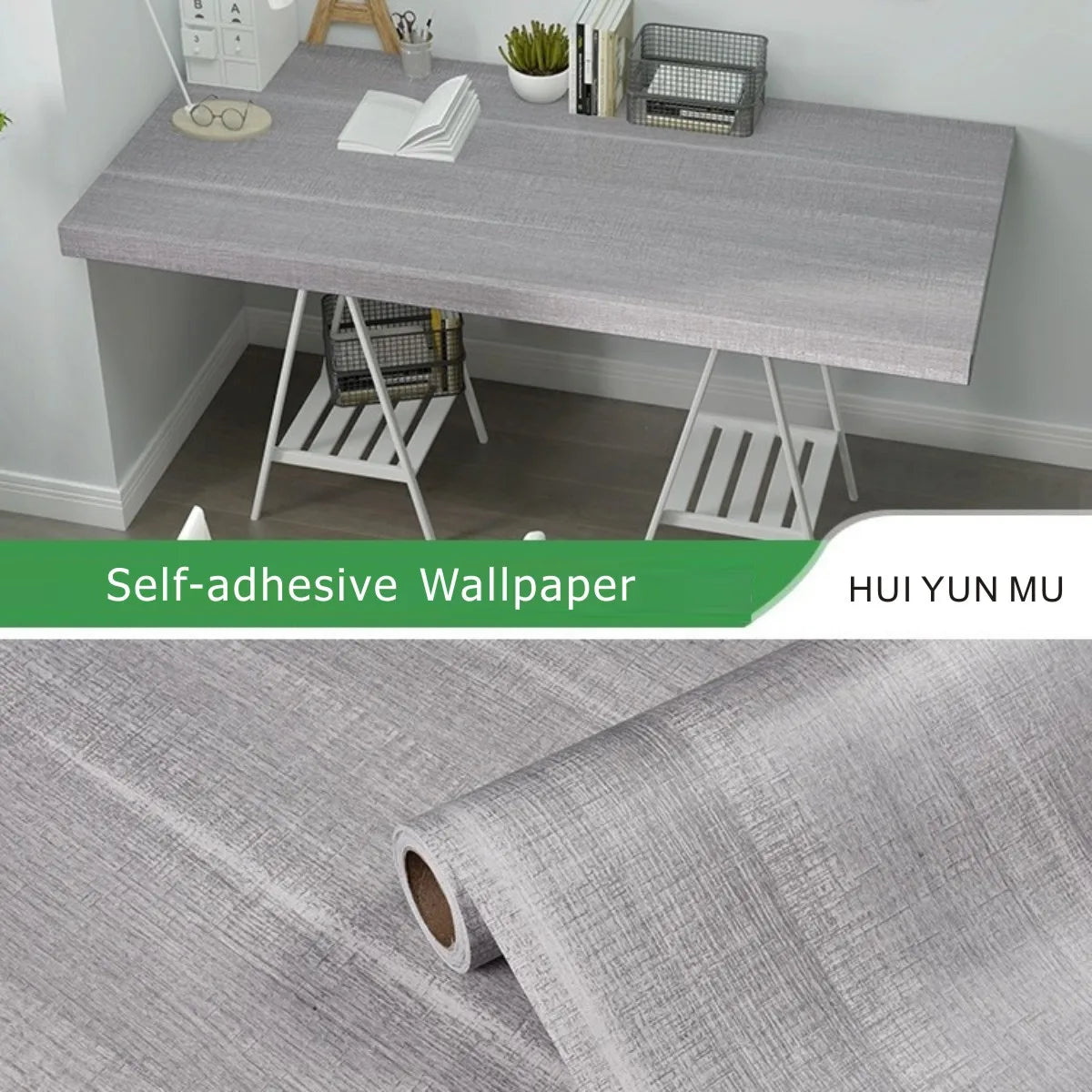 Wood Grain PVC Wallpaper for Door, Wardrobe, Cupboard, Table, Furniture, Waterproof, Self Adhesive Stickers, Home Decor Film