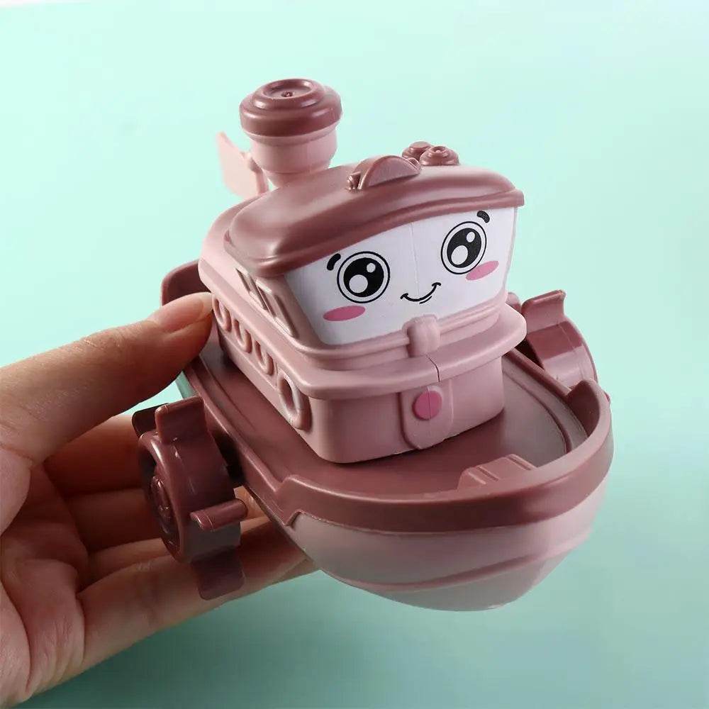 Kids Water Toys Birthday Gifts Swimming Beach Game Bath Playing Toys Clockwork Boat Wind Up Toy Baby Bath Toys Cartoon Ship Toy - AIAZ