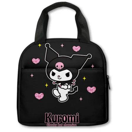 Sanrio Kuromi Backpack Sanrio Backpack Pencil Bag Student School Bag Primary and Middle kawaii Cartoon School Bag Mochila - AIAZ