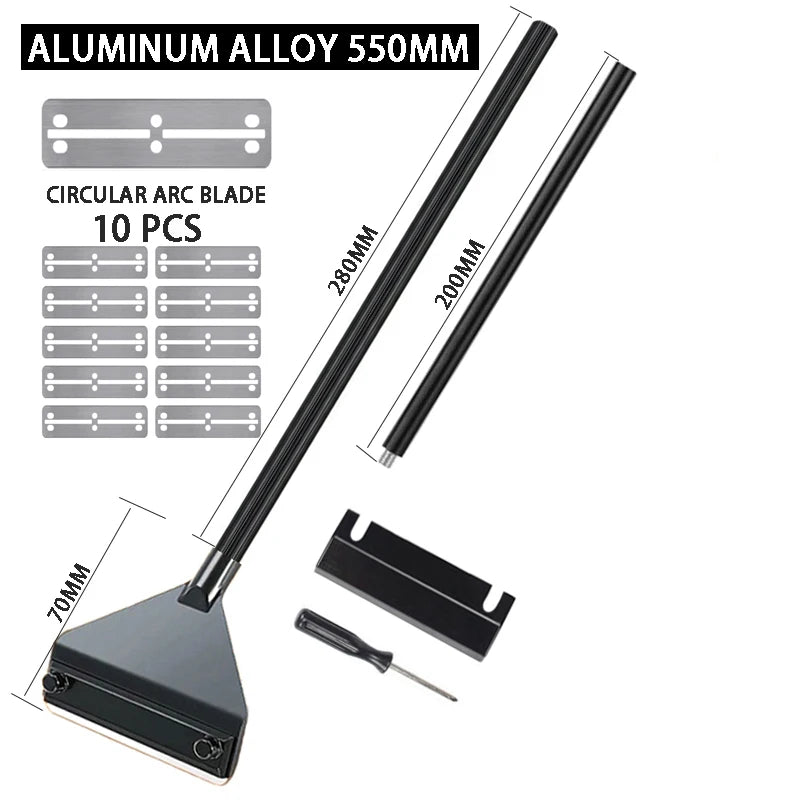 Aquarium flat sand algae removal dual-use glass Algae scraper stainless steel household cleaning to tools Fish tank accessories