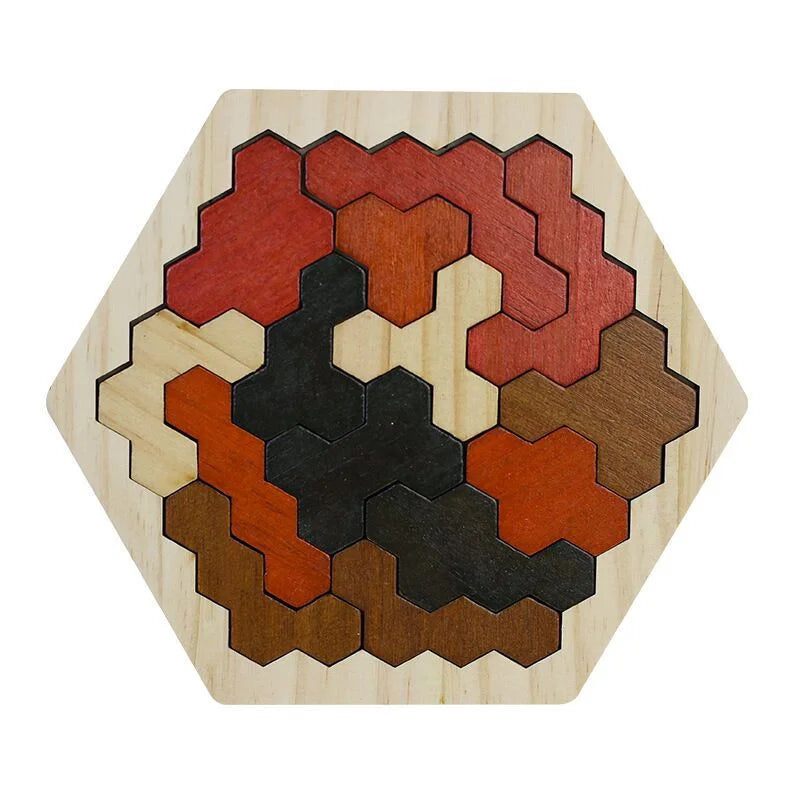 27 Style Block Puzzle Jigsaw Puzzle Board Classical Puzzle Children's Toys Hexagonal Alien Chess Tangram Puzzle Toys