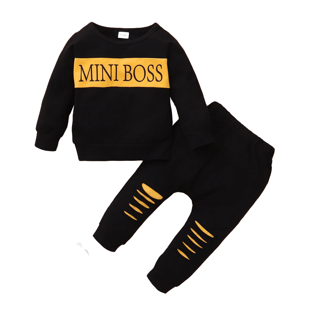 Newborn 0-2Y Baby Boy Suit 2PCSClothes Print Long Sleeve T-shirt Top + Long Pant Set Sport Casual Spring Outfit Clothing