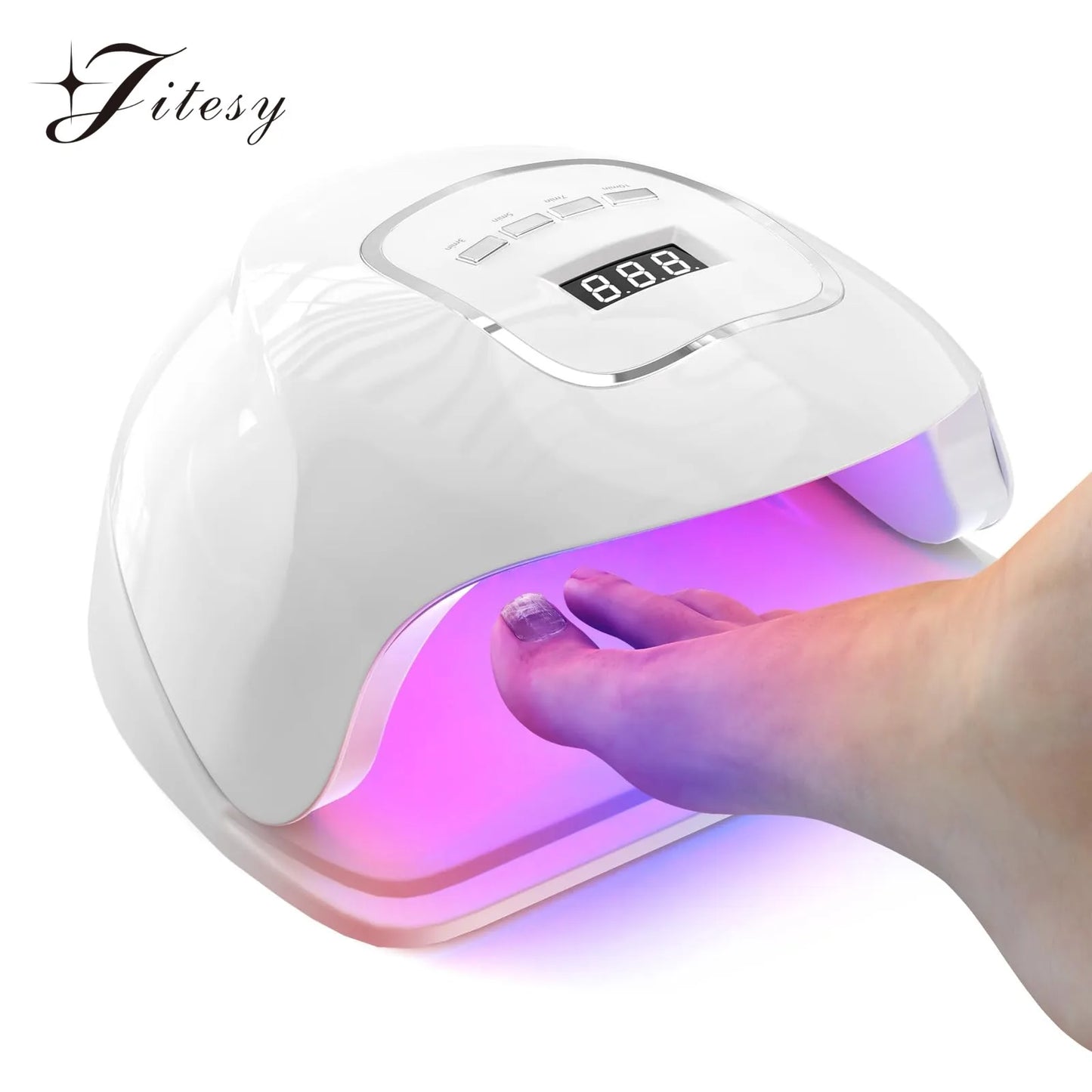Laser Device for Mycosis Nails 15x470 nm Blue Light&30x650 nm Red Light for Nail Fungus Treatment Digital Display Nail Care