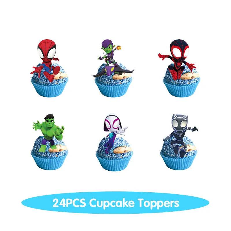 Spidey And His Amazing Friends Birthday Decoration Party Supplies Paper Cups Plates Napkins Tableware Tablecloth Kids Balloons - AIAZ