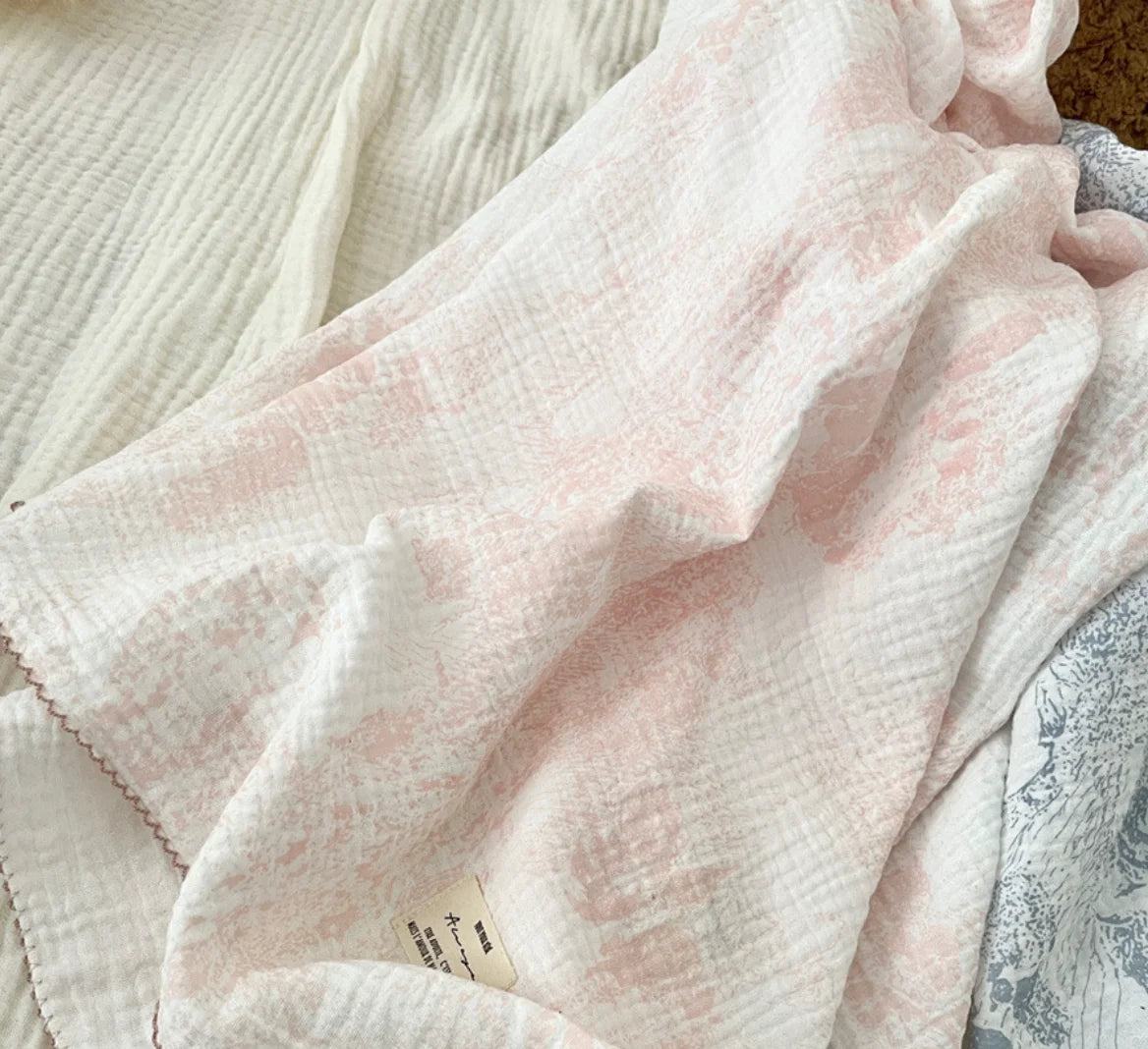Muslin Swaddle Blankets Newborn Summer Baby Blanket Cotton Infant Swaddle Wrap Receiving Blanket For Crib Stroller Sleeping Item