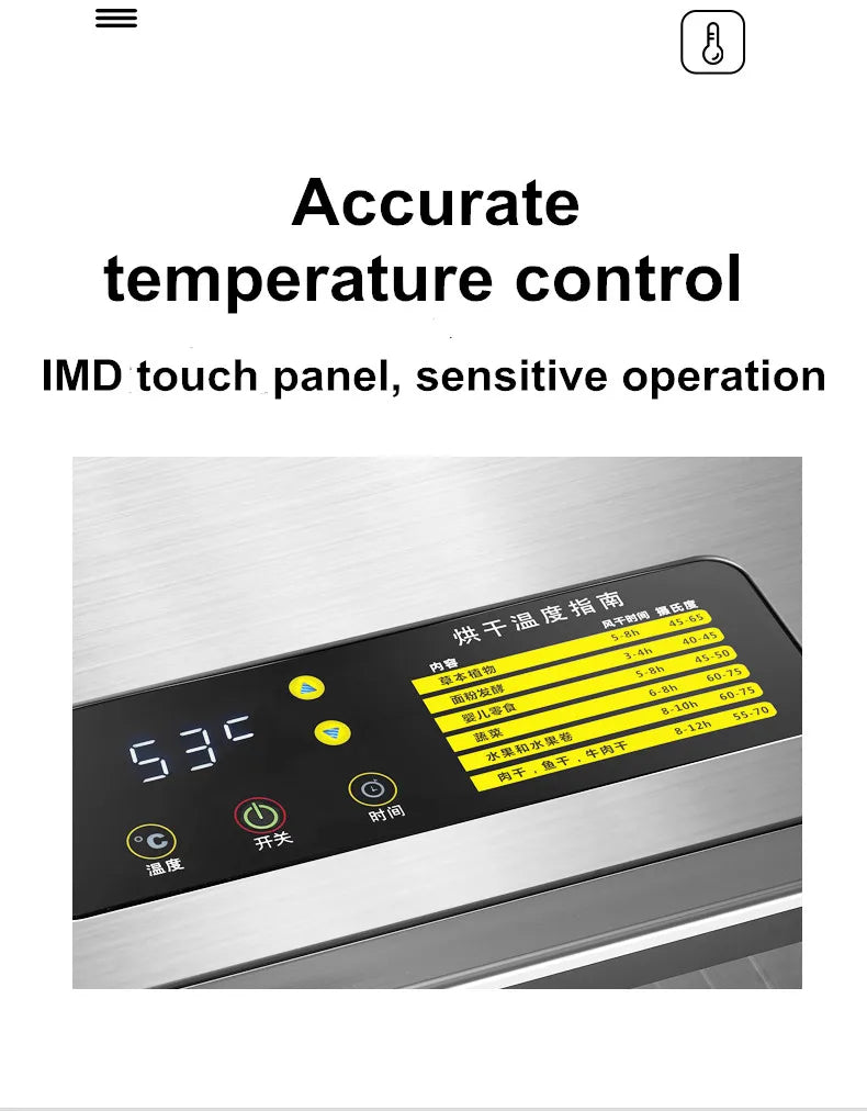 220V 110V Dry Fruit Machine Food Dehydration Dryer Fruit Dryer Commercial Stainless Steel Food Dryer Dried Vegetables Pet Snacks