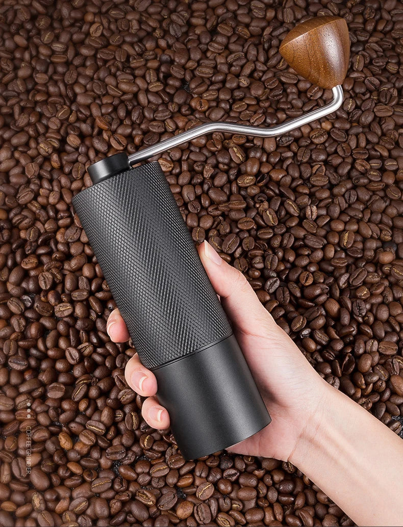 Manual Coffee Grinder Stainless Steel Conical Burr Adjustable Setting High Quality Portable Hand Grinder