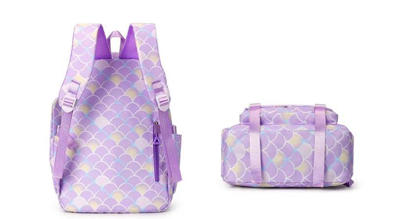 3Pcs/set Gabby Dollhouse Colorful Backpack With Lunch Bag for Girl Boy Student Teenager Rucksack Women Casual School Bags Set - AIAZ