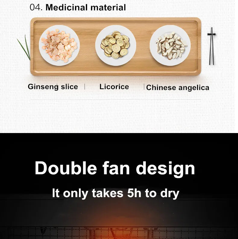 220V 110V Dry Fruit Machine Food Dehydration Dryer Fruit Dryer Commercial Stainless Steel Food Dryer Dried Vegetables Pet Snacks