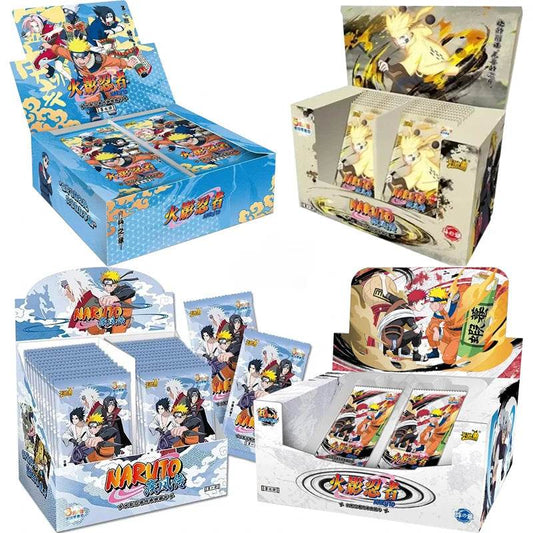 KAYOU Genuine Naruto Cards Box Anime Figure Card Booster Pack Sasuke Collection Flash Card Toy Birthday Christmas Gift for Kids - AIAZ