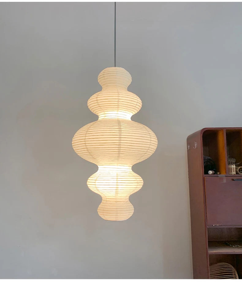Janpanese Akari Rice Paper Lamp modern Noguchi Yong Pendant Lamp Living Room Bedroom Corner Designer Light
