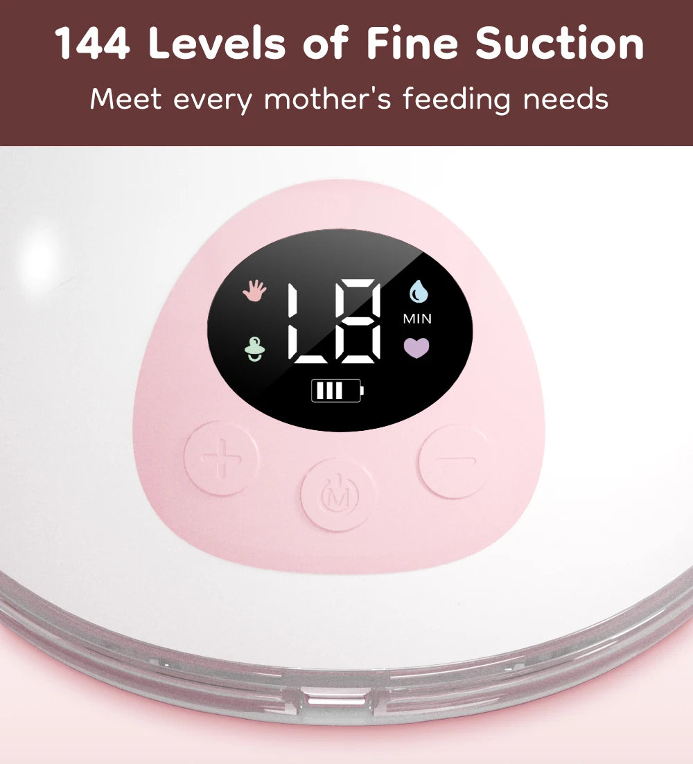 MAMIJOY 2PCS Wearable Electric Breast Pump 4 Modes 36Suction Levels Silent Leak-Proof Hands Free Breast Pumps Breastfeeding EB50