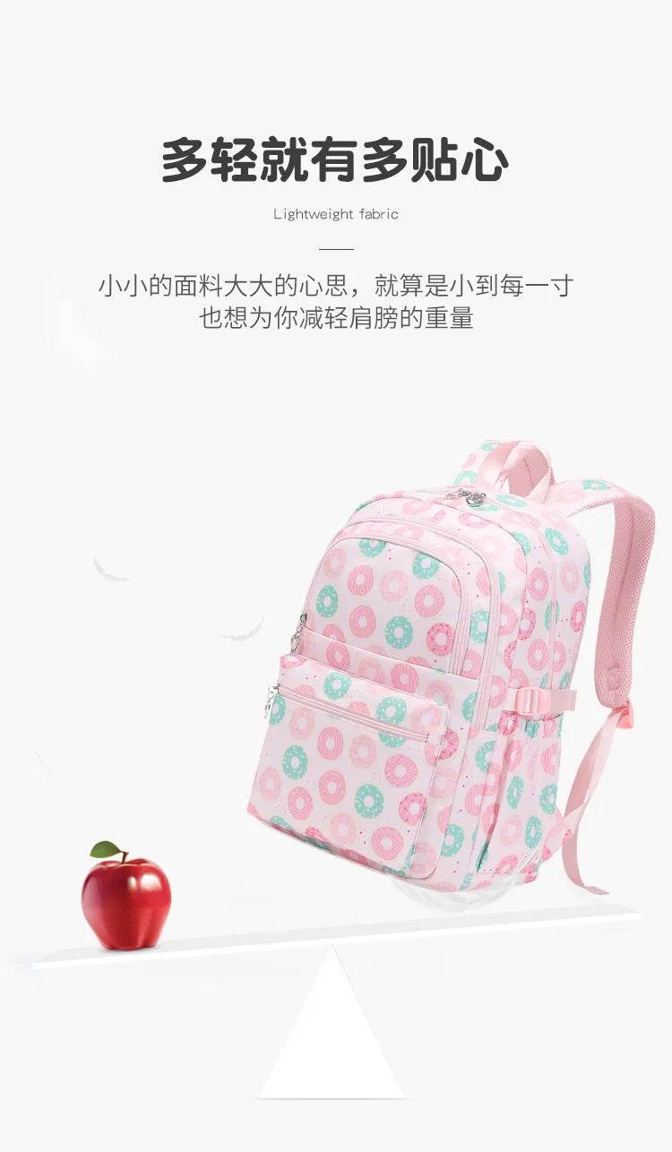 2025 New 3 Pcs Sets Student Schoolbag Girls Fashion Leisure Large Capacity Backpack Junior High School Shoulders Backpack - AIAZ