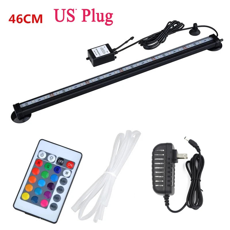 LED Air Bubble Light Aquarium Lamp Underwater Submersible Fish Tank Light Color Changing  Making Oxygen for Fish Tank