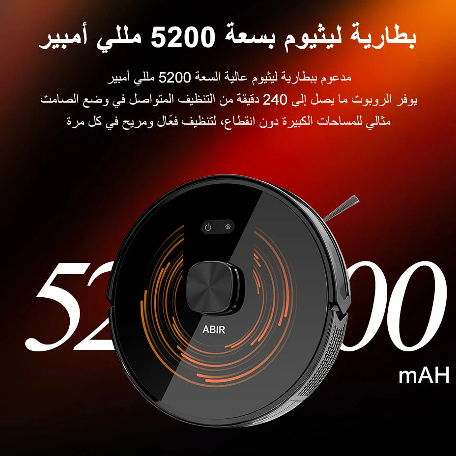 Robot Vacuum Cleaner K30 Self-cleaning dustbin, Dual Laser,UV Spot Cleaning,240mins Runtime, Auto Smart Carpet Floor Washing