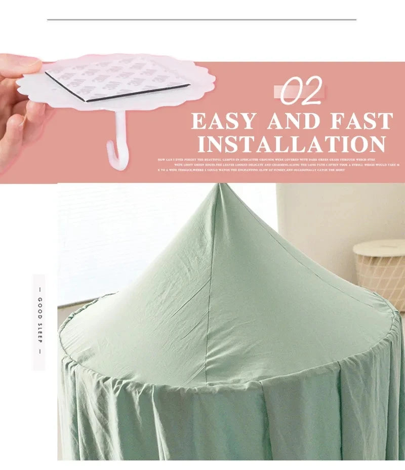 Kids Mosquito Net Baby Crib Curtain Hanging Tent Bed Decor Girl Princess Hanging Bed Canopy Living Corner Play Reading NookDecor