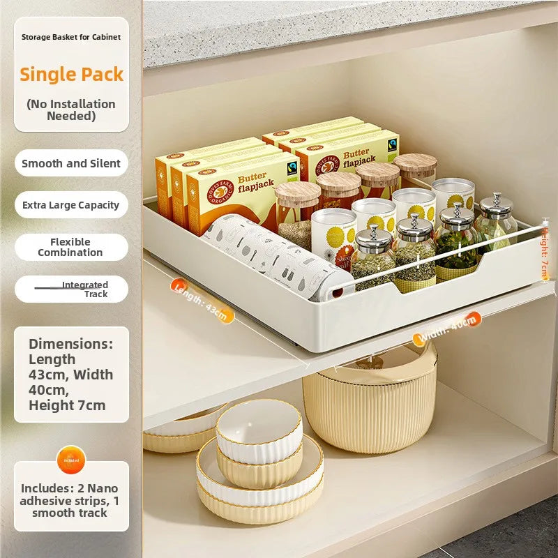 Kitchen Pull out elf Storage Ra Sink Drain Board Cabinet Slide Tra Der Organizer Spice Ra No Drilling Required