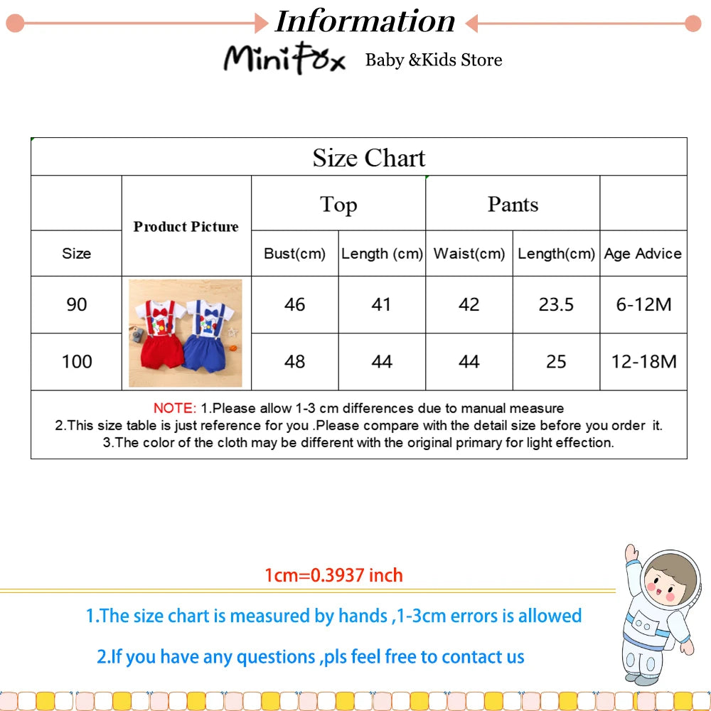 Baby Boys Birthday Outfits Sets Balloon Letter"1" Bodysuit and Y-back Suspender Shorts 1 Year Birthday Baby Cake Smash Clothes