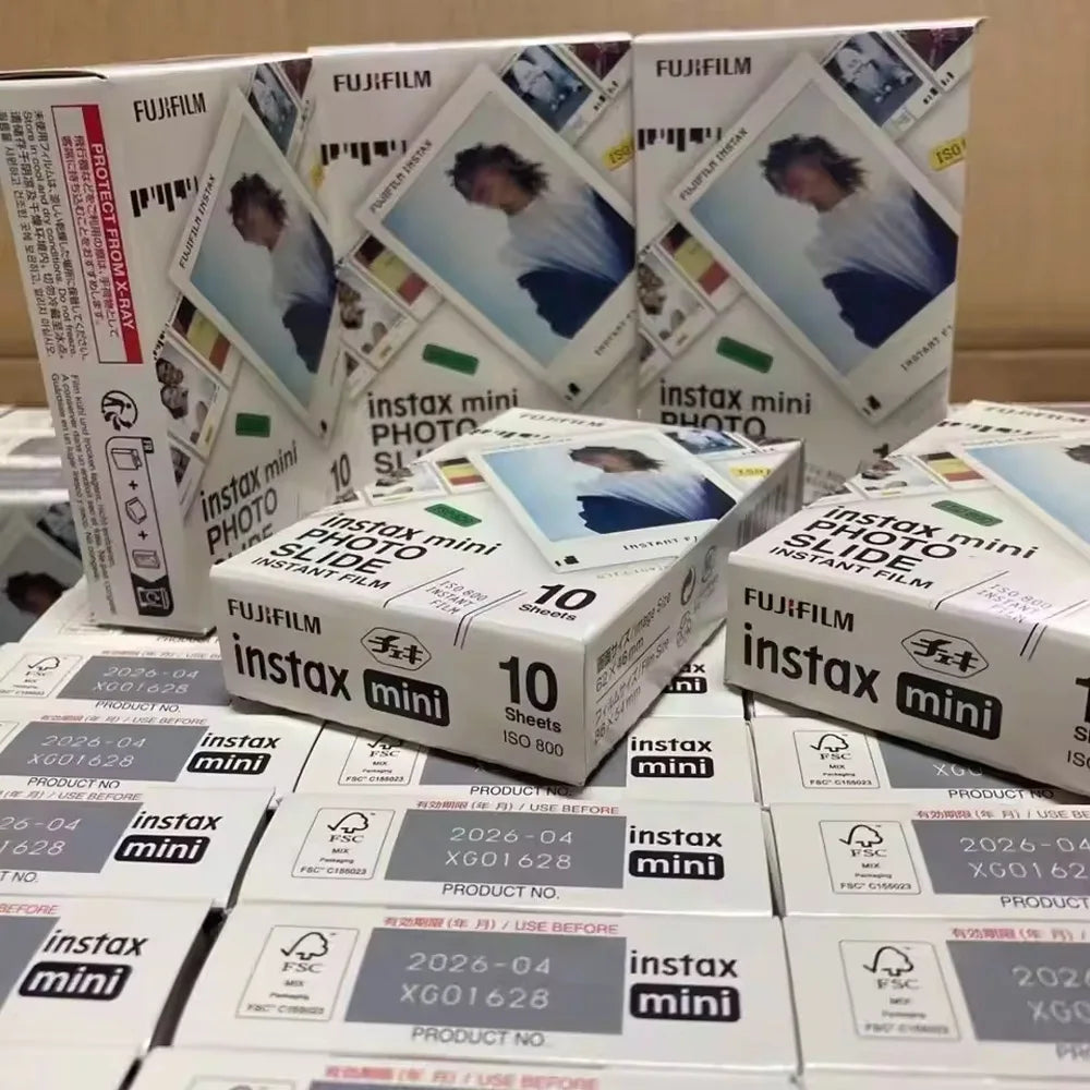 Fujifilm Instax Photo Slide Color Film 10/50 Sheets For Fuji Instax Mini 12 Film Mini 11 9 8 7+ 40 99 90 Link Fuji Instax Film
