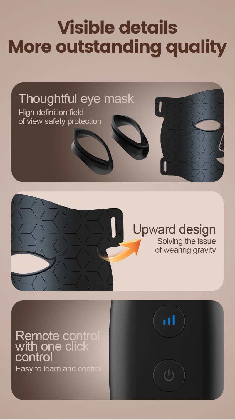 Photon Rejuvenation LED Mask Household Beauty  Red Light Face and Neck beauty equipment