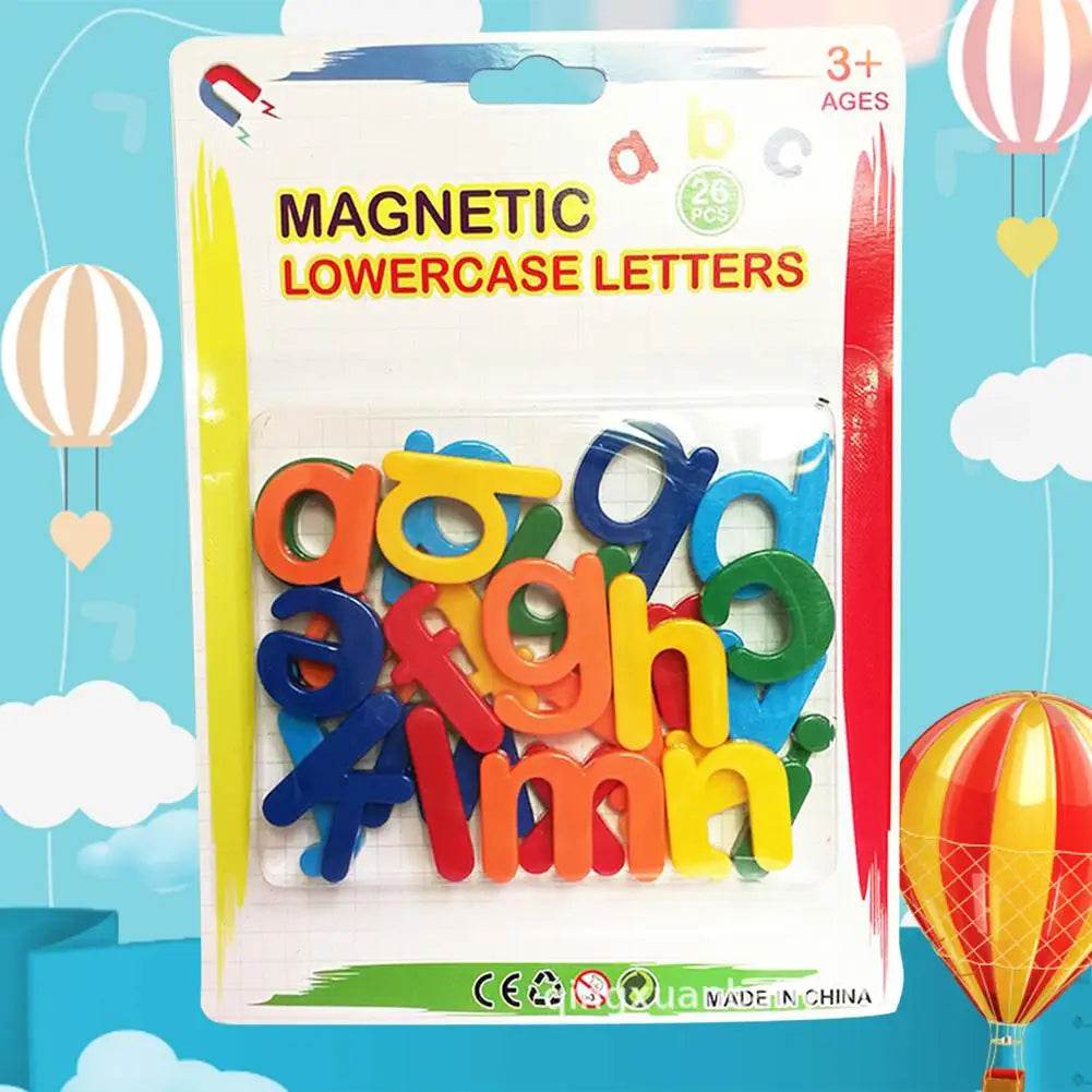 Kids Magnetic Learning Alphabet Letters Plastic Refrigerator Stickers Toddlers Kids Learning Spelling Counting Educational Toys - AIAZ