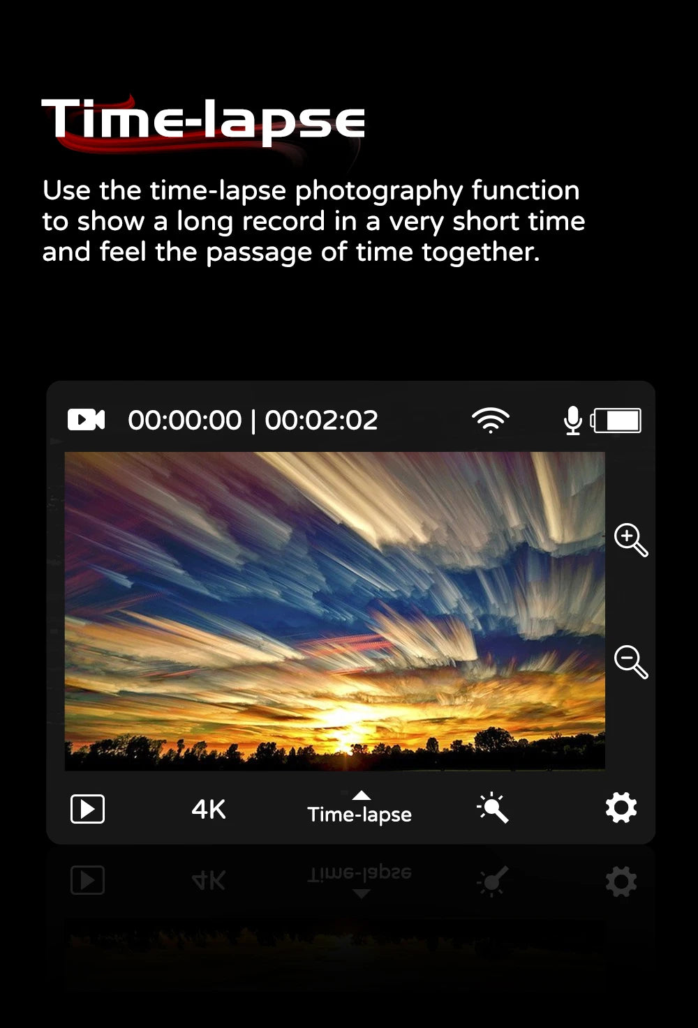 SJCAM C100 Plus Action Cam 4K Electronic Image Stabilization 2.4G WiFi 30M Waterproof With Case Sport Camera Black White