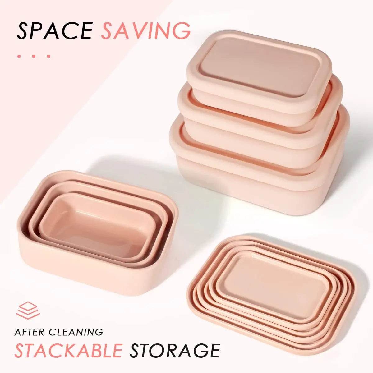 Silicone Bento Boxes Lunch Container, YONGHAO Leak-Proof Lunch Container, BPA-Free, Dishwasher Safe - AIAZ