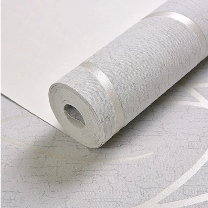 53cm European style 3D non-woven fabric wall sticker for moisture-proof curved stripe background wall sticker in living room