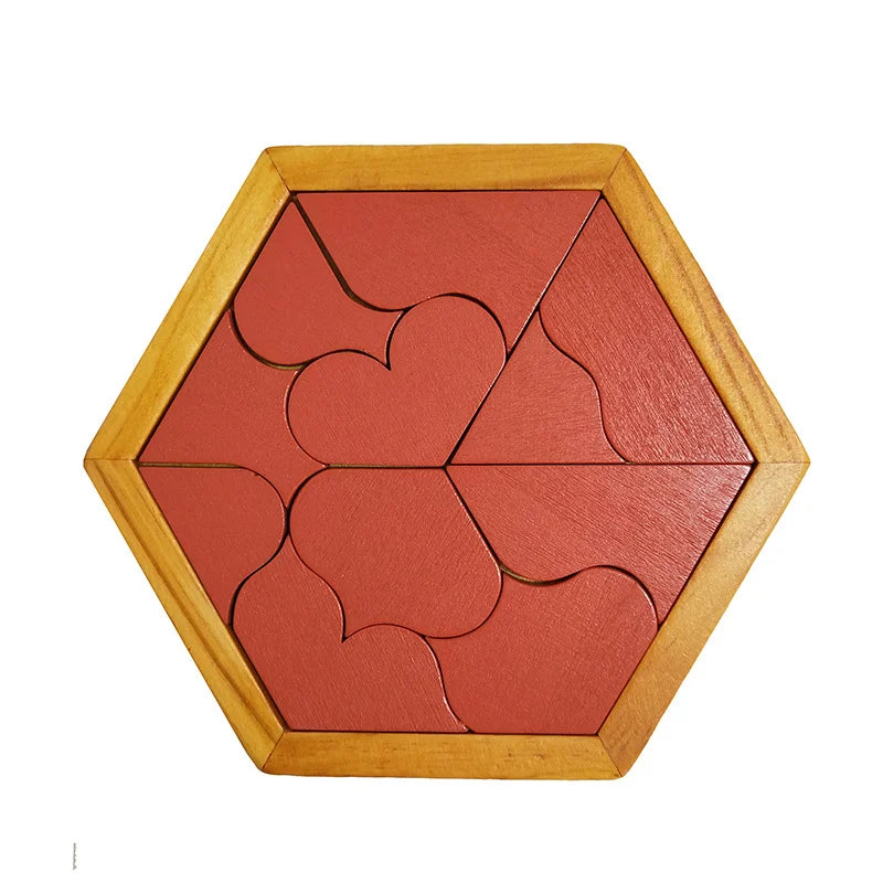 27 Style Block Puzzle Jigsaw Puzzle Board Classical Puzzle Children's Toys Hexagonal Alien Chess Tangram Puzzle Toys