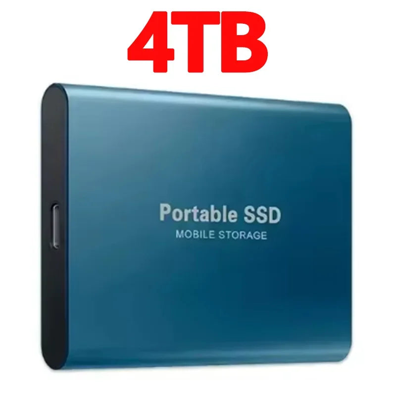 High-Performance SSD 1TBOriginal Hard Drive 128TB Ultra - Thin External Hard Disk 256TB USB3.1 for MAC/Laptop/Phone/Computer
