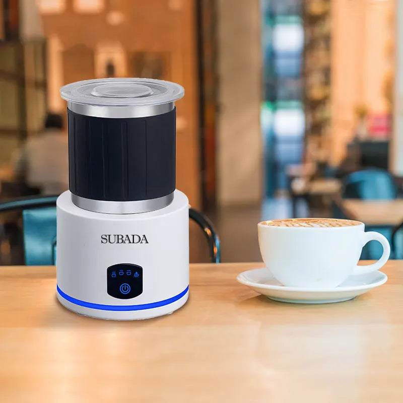 SUBADA Home Appliances 4 in 1 Electric Milk Frother Large Capacity Electric Milk Steamer for Hot and Cold Milk Froth Warmer