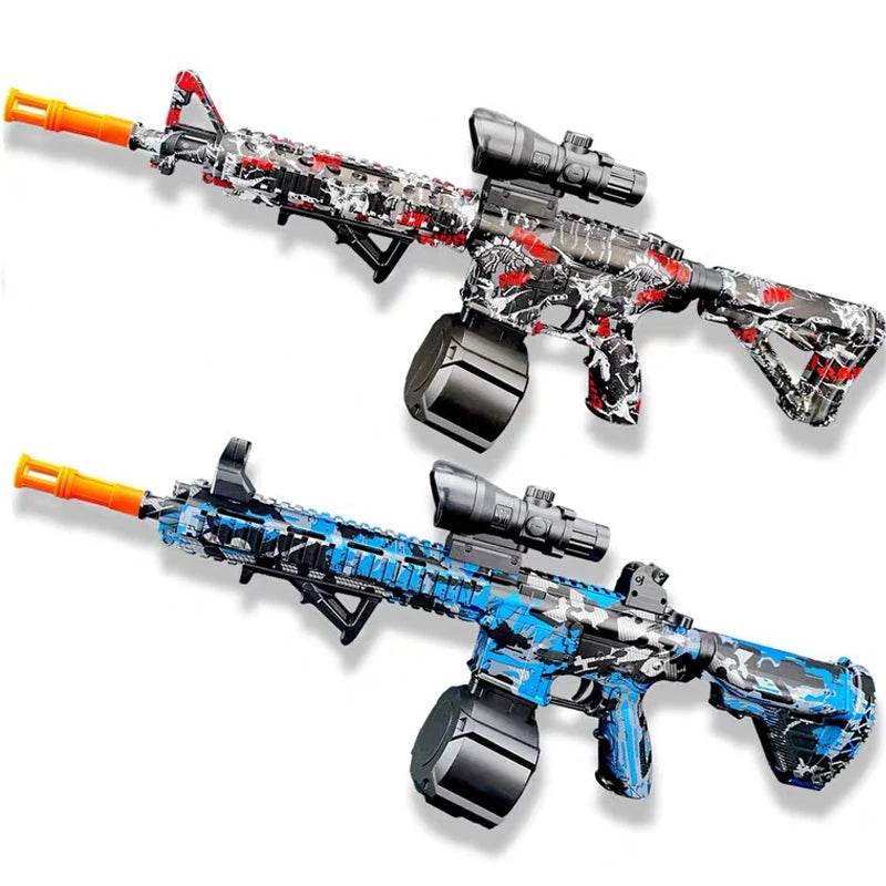 M416 Gun Toy Outdoor Electric Blaster Shooting Sport Gel Bullet Shoot Summer Water Ball Toys For Interactive Parent Child Game - AIAZ