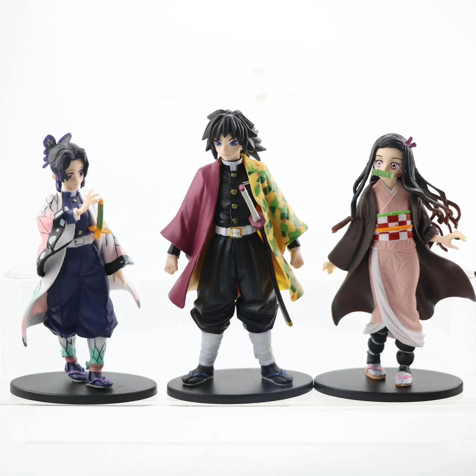 Anime Demon Slayer Figure Kamado Tanjirou Nezuko Action Figures Model Toys Zenitsu Figurine Inosuke Kimetsu No Yaiba Figura - AIAZ