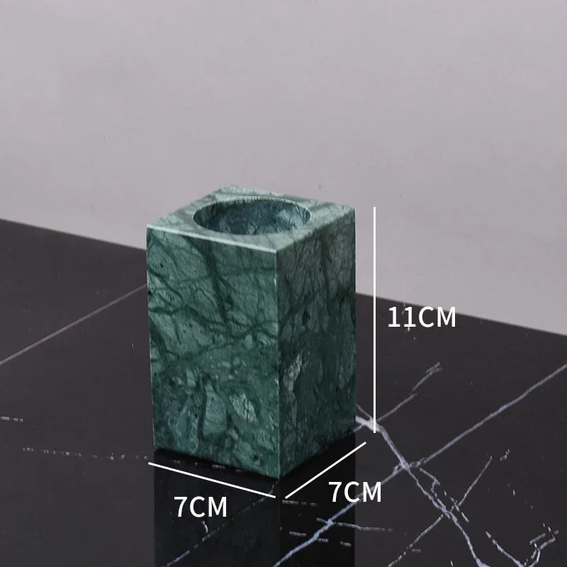 Indian Green Natural Marble Bathroom Accessories Retro Soap Dispenser Soap Dish Toothbrush Holder Tissue Box Bathroom Set