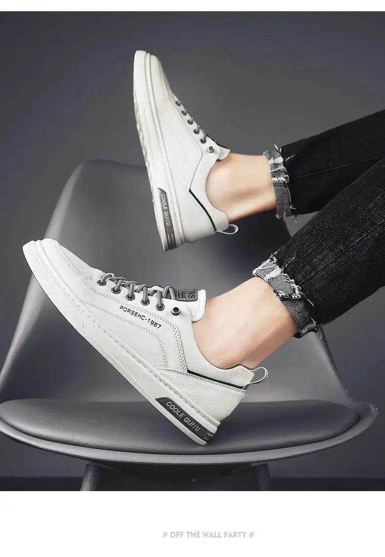 New Shoes for Men Comfortable Flat Men's Casual Shoes Outdoor Wild Men's Sneakers High End Fashion One Pedal Dress Shoes Male - AIAZ