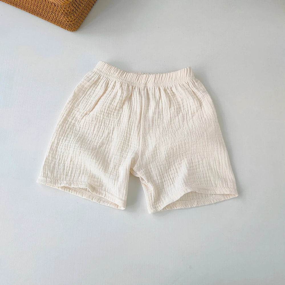 Children's Clothing Baby Girls Boys Cotton Yarn Short Pants Summer Kids Girls Soft Breathable Five-point Pants For Girl Shorts - AIAZ