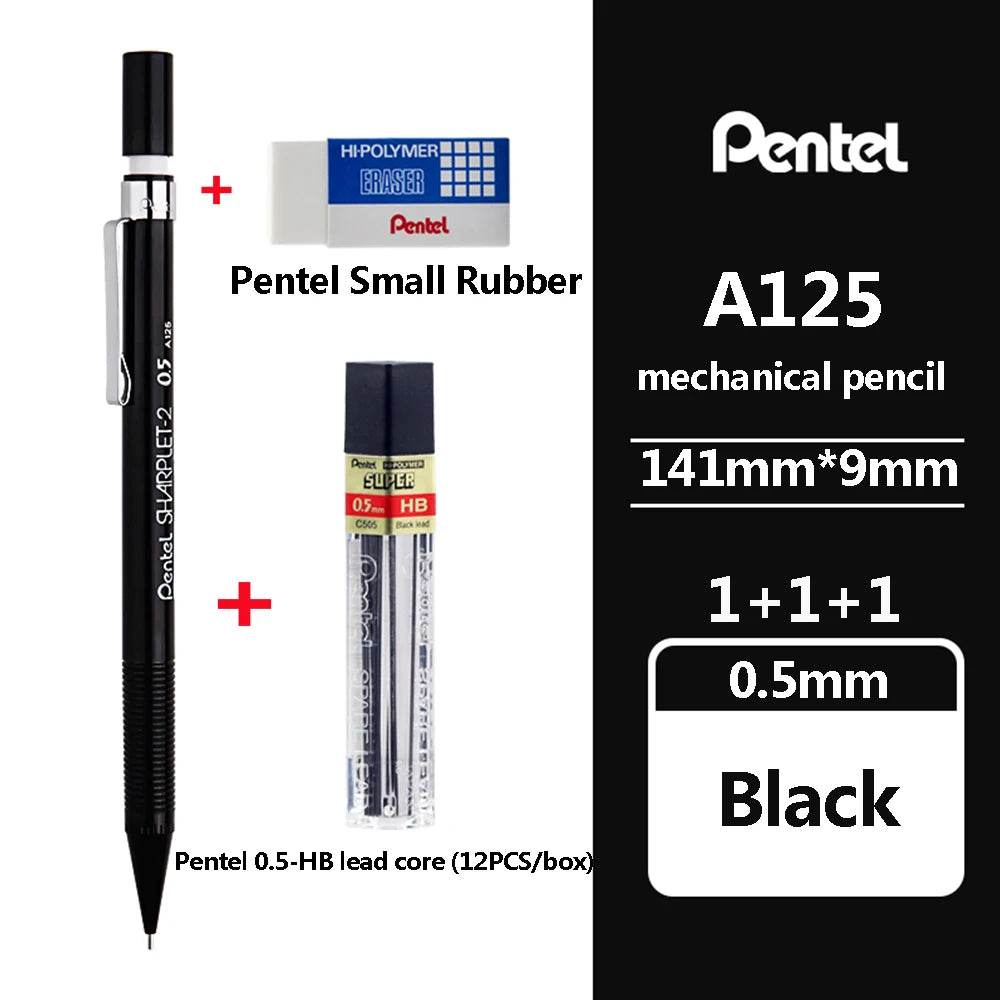 Japan Pentel Mechanical Pencil 0.5/0.7/0.9mm Drawing Office & School Supplies Stationery A125 127 129 School Acsesories School - AIAZ