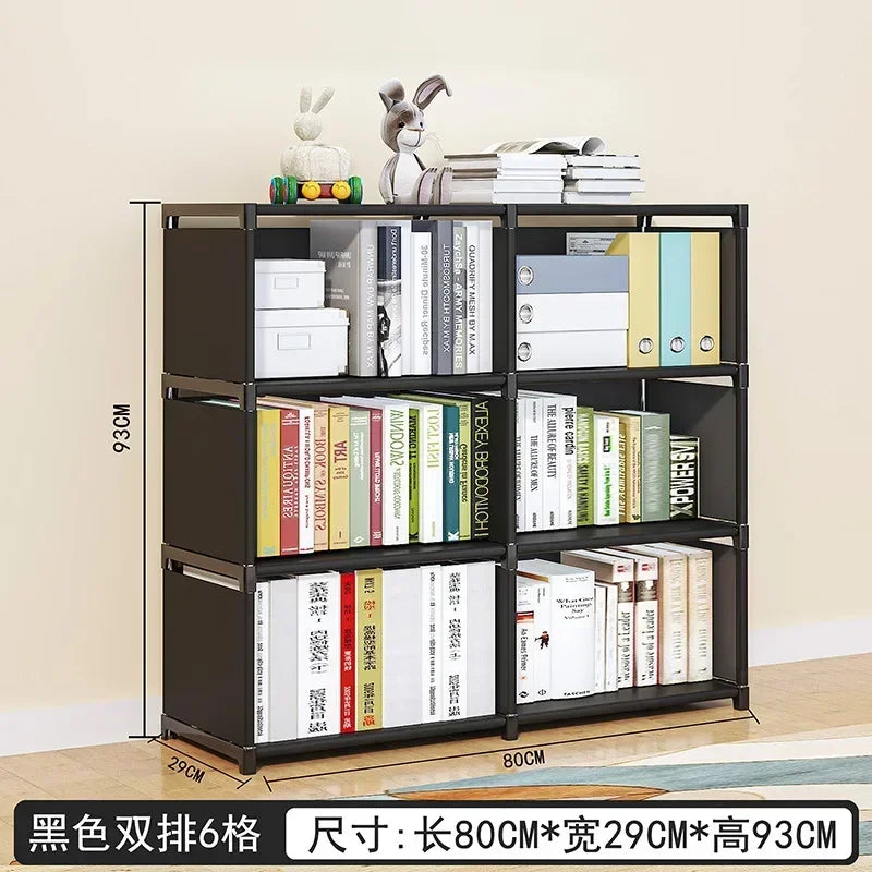 Floor To Ceiling Household Simple Bookshelf, Desktop Storage Shelf, Simple Children's Bookshelf, Multi-layer Miscellaneous Shelf