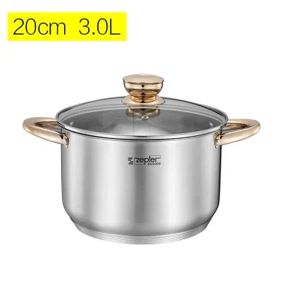 Premium Induction Cookware Set, High-Grade Inox Casseroles, Frypan, Saucepan, Kitchen Utensils & Tools, Efficient Cookware