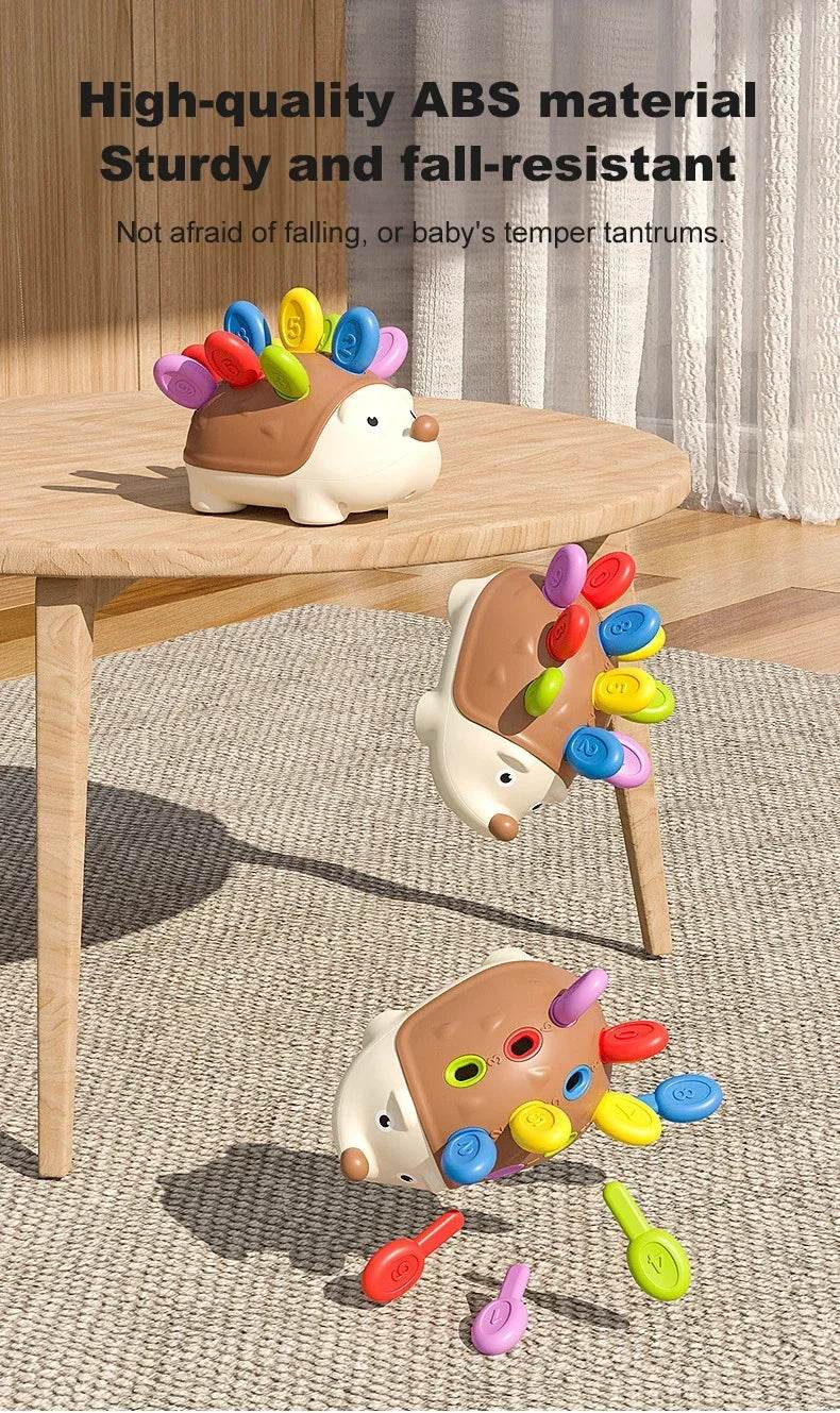 Hedgehog Montessori Educational Toy Fine Motor Toys for Toddlers Learning Counting & Training Develop Concentration Sensory Gift - AIAZ