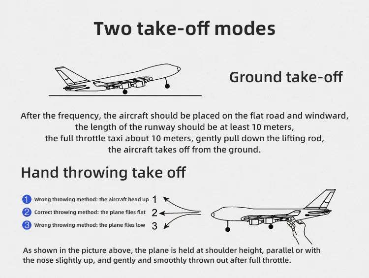 3Ch 2Ch A380 Rc Plane Glider Airplanes Remote Control Foam Aircraft Fixed Wing Aircraft 6 Gyroscope Model Airplane Toys Hobbies - AIAZ