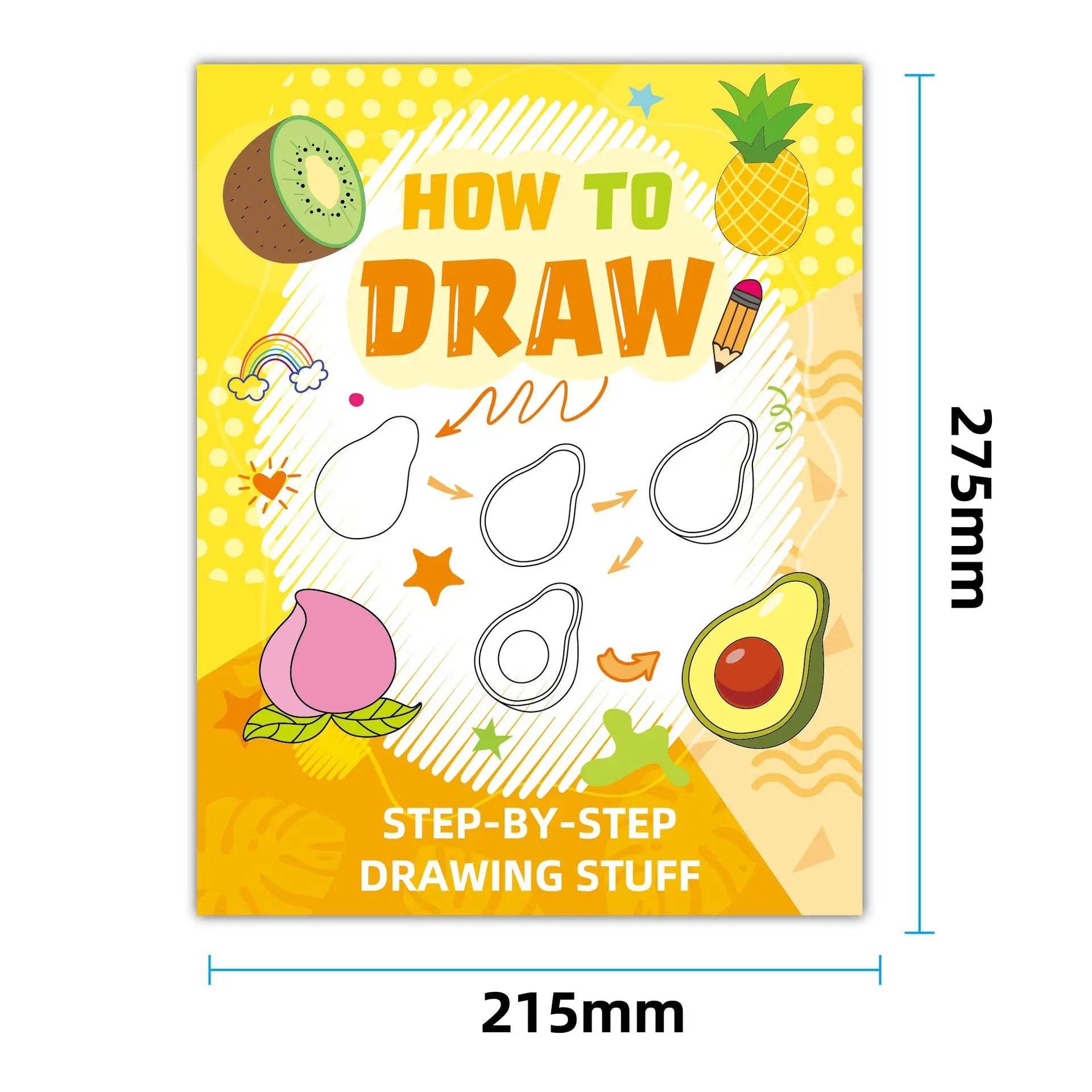 Creative Animal-Themed Cartoon Fun Doodles Simple Sketch Drawing Book, Educational Early Learning Coloring Book for Students - AIAZ