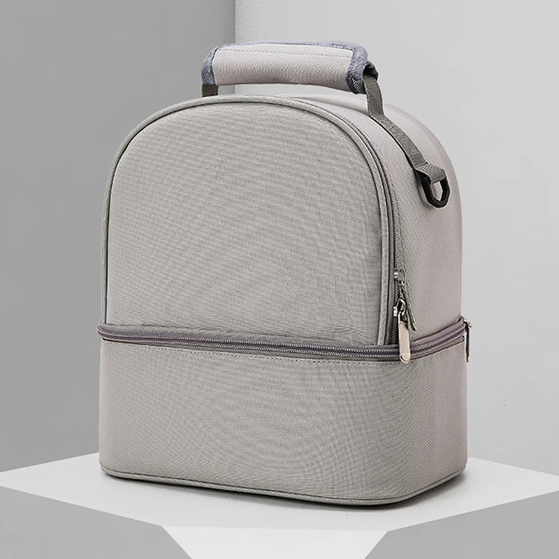 Mommy Bag Milk Storage Breast Pump Maternity Cooler Double Layer Insulation  Fresh Keeping Baby Food Backpack Feeding Bottle