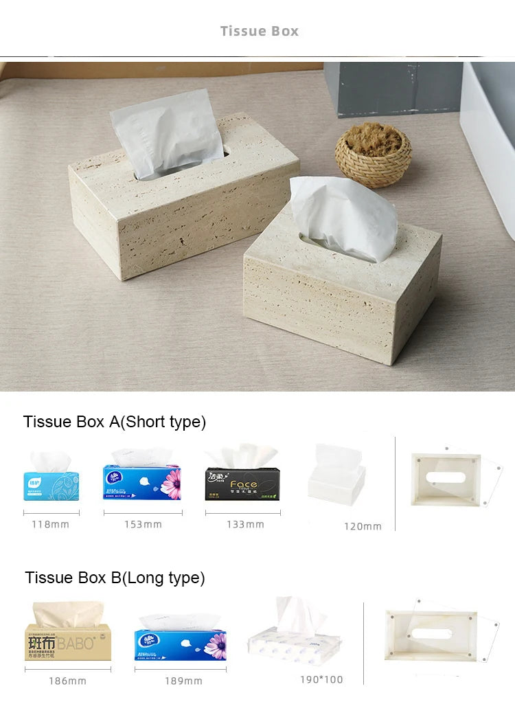 Beige Travertine Bathroom Accessories Set Natural Marble Soap Dispenser Soap Dish Reed Diffuser Vanity Tray Bathroom Set